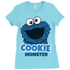 Cookie Monster Ladies Fitted T-Shirt