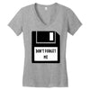 Don't Forget Me Disk Women's V-Neck T-Shirt