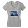 Vincent Van Gogh The Starry Night Women's V-Neck T-Shirt