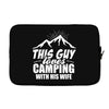 Camper Couple Man White Laptop sleeve