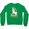 gay pride f#ck younicorn funny rude unicorn Crewneck Sweatshirt