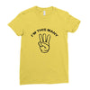 i'm this many Ladies Fitted T-Shirt