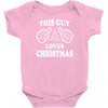 This Guy Loves Christmas Baby Onesie