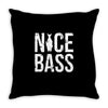 nice bass fishing Throw Pillow