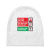 bat safety Baby Beanies