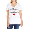 happy valentine day honey Ladies Curvy T-Shirt