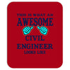 awesome civil engineer looks like Mousepad