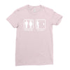 fishing   problem solved mens funny Ladies Fitted T-Shirt