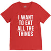 i want to eat all the things V-Neck Tee
