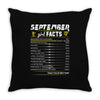 September Girl Facts Virgo Throw Pillow