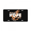 We Have This Hope As an Anchor Uterine-Endometrial Cancer Awareness License Plate