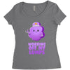 working off my lumps Women's Triblend Scoop T-shirt