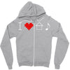 i love house music Zipper Hoodie