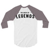 Life Begins at Forty 1978 the Birth of Legends 3/4 Sleeve Shirt