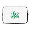 go vegan Laptop sleeve