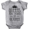queens are born in october (2) Baby Onesie
