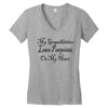 grandkitties pawprints Women's V-Neck T-Shirt
