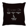 rock paper sissors blowjob Throw Pillow