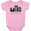 never forget casette diskette Baby Bodysuit