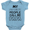 fathers day papa's Baby Onesie