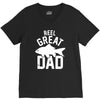 reel great dad V-Neck Tee