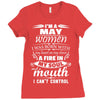 I Am A May Women Ladies Fitted T-Shirt