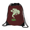 saw a ghost Drawstring Bags