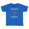 All I Want For Christmas Is Pizza Ugly Christmas For Dark Toddler T-shirt