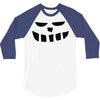 smiling teeth pumpkin face 3/4 Sleeve Shirt