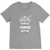 Weekend Forecast Camping With A Chance Of Drinking V-Neck Tee