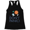 spacex don't panic in space Racerback Tank