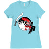 samurai jack and aku yin yang Ladies Fitted T-Shirt