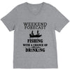 fishing funny V-Neck Tee