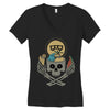 summer skull Women's V-Neck T-Shirt