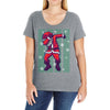 santa claus dabbing Ladies Curvy T-Shirt