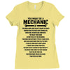 You Might Be A Mechanic If Ladies Fitted T-Shirt