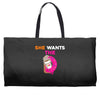 She Wants D - Dunkin Donuts Weekender Totes