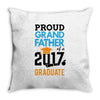 Class of 2017 Proud Grand Father Graduation Throw Pillow