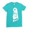 eat drink and be scary Ladies Fitted T-Shirt