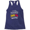 you can't buy happiness but you can live in canada Racerback Tank