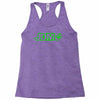 black funny glow in dark glowing Racerback Tank