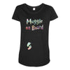 Muggle on Board Watercolor Maternity Scoop Neck T-shirt