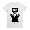 Ghost Boo Ladies Fitted T-Shirt