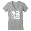 nice bass fishing Women's V-Neck T-Shirt