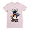 who loves german shepherd Ladies Fitted T-Shirt