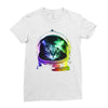 astronaut space cat Ladies Fitted T-Shirt