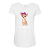 chihuahua mom Maternity Scoop Neck T-shirt