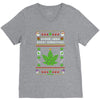 smoke weed every christmas V-Neck Tee