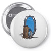 the looking glass Pin-back button