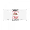 camping lady License Plate
